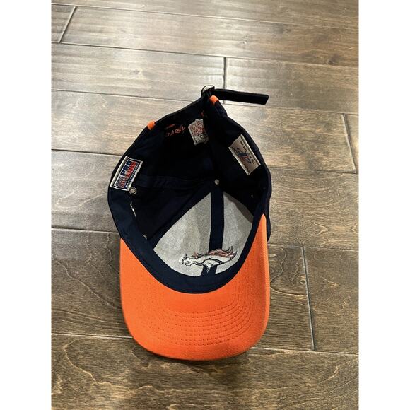 Vintage 90s Logo Athletic Mens Pro Line NFL Denver Broncos Strapback Hat Cap - Picture 7 of 9